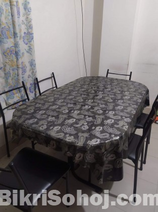 Dining Table with 6 pcs Chair